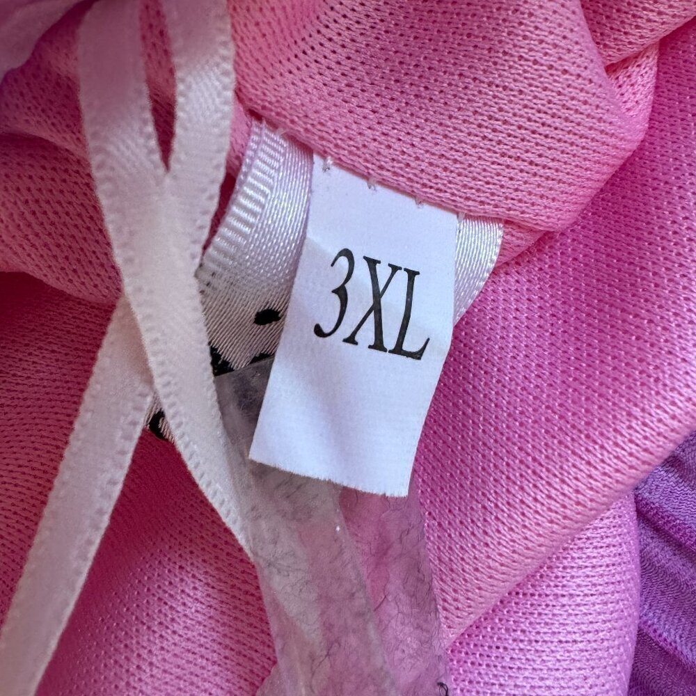 Afibi Full Maxi Skirt Chiffon Fully Lined Pink and Blue Fairy Faerie Size 3XL - Picture 12 of 14